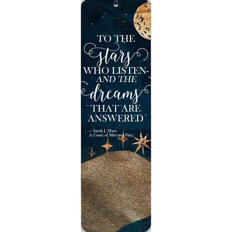 Metal Bookmark – SJM – To the Stars – Black