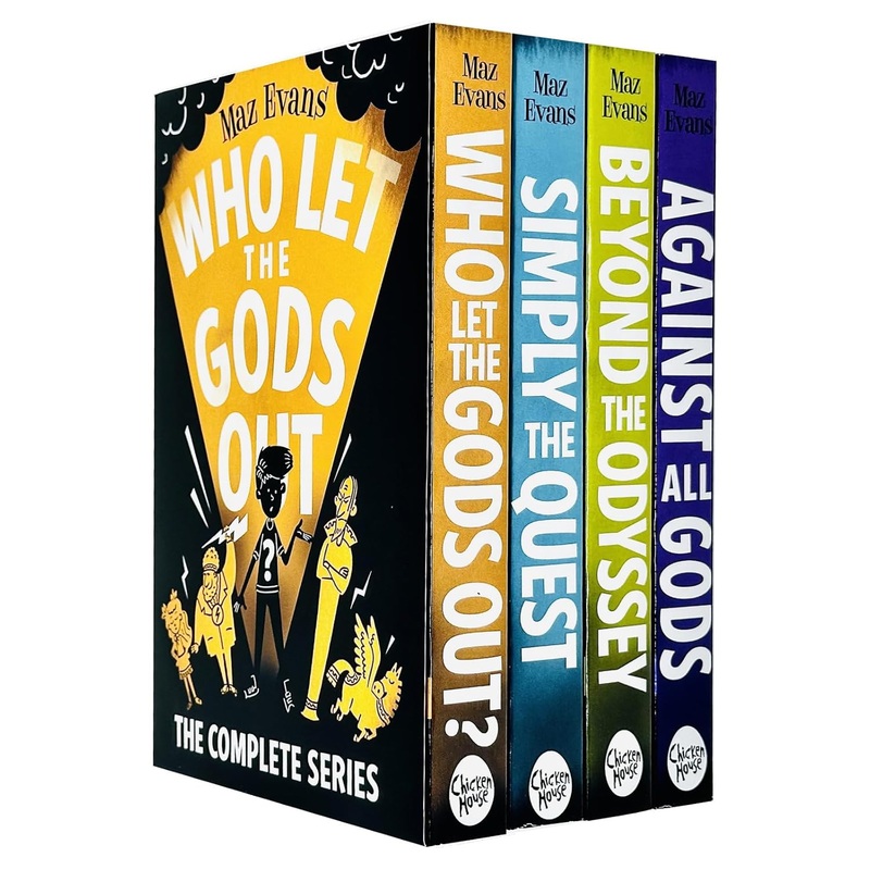 Who Let the Gods Out Series 4-Book Set by Maz Evans | Funny Childrens Fantasy Adventure, Mythology, Chapter Books for Young Readers & Kids’ Fiction