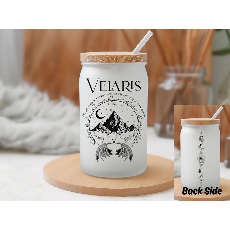 Glass Can – Velaris 16oz Frosted Glass Can