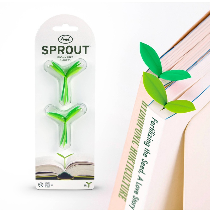 Fred & Friends – Sprout – Little Green Bookmarks – Set of 6