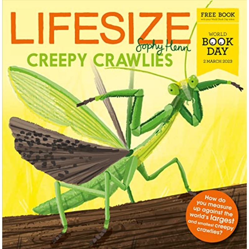 Lifesize Creepy Crawlies: A brand new illustrated children’s book exclusive for World Book Day 2023! By Sophy Henn