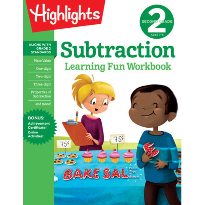 2nd Grade Subtraction Learning Fun Workbook