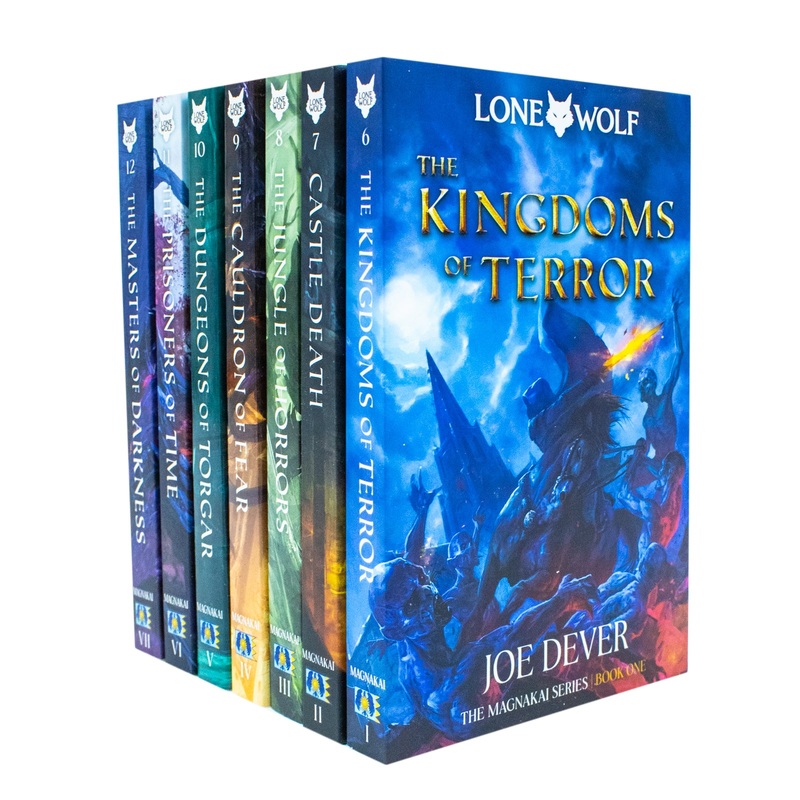 Lone Wolf Series Books 6 – 12 Collection Set by Joe Dever (The Kingdoms of Terror, Castle Death, The Jungle of Horrors, Cauldron of Fear, Dungeons of Torgar, Prisoners of Time & Masters of Darkness)