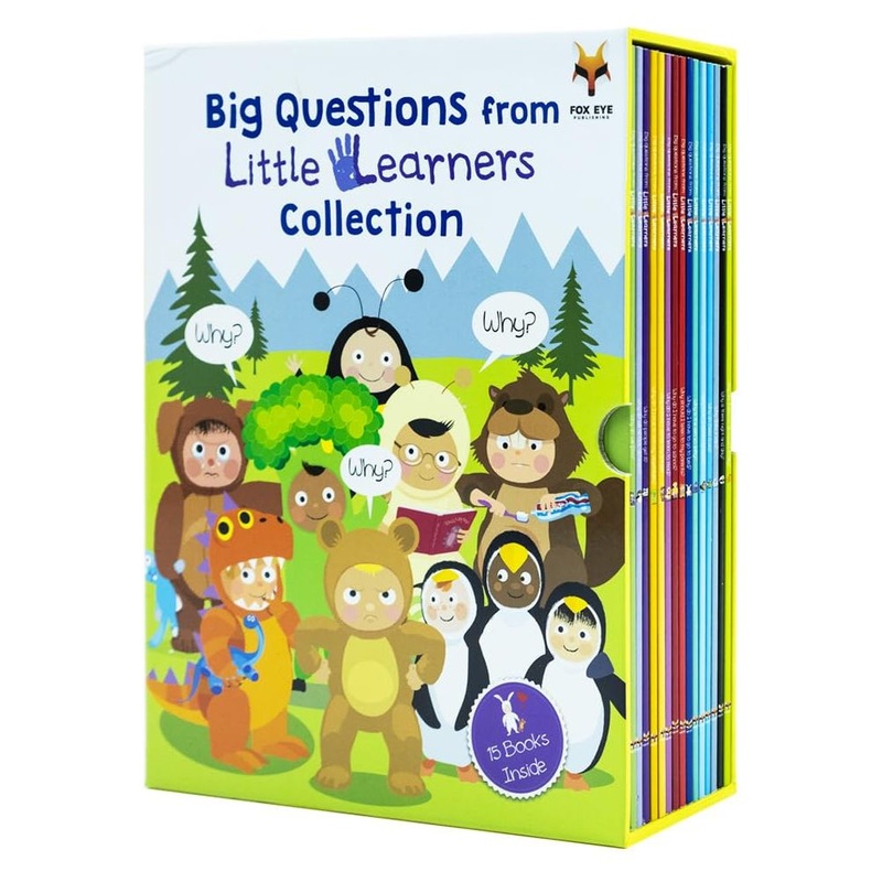 Big Questions from Little Learners 15 Book Set Collection: (Why is there day and night,Why do Bees buzz,Why is the sea so salty,Why do we all look … … to read,Why should i listen to my parents)