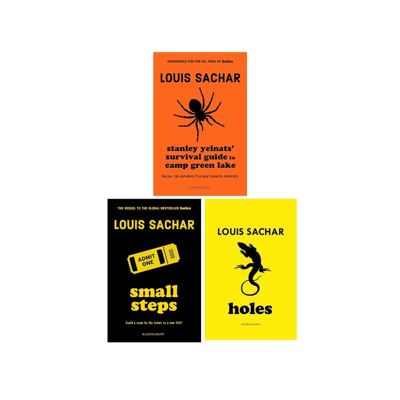 Louis Sachar The Holes Series 3 Books Collection Set(Holes, Stanley Yelnats’ Survival Guide to Camp Green Lake , Small Steps)