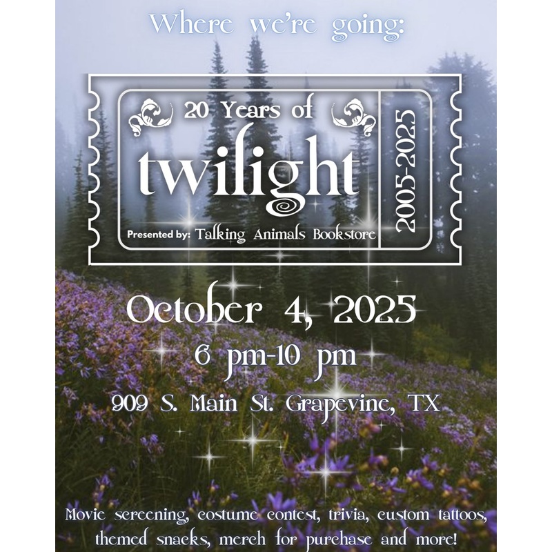 TWILIGHT 20TH ANNIVERSARY PARTY Ticket Only