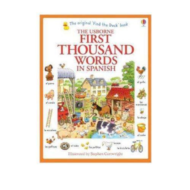Usborne My First Thousand Words in Spanish Book –  – Illustrated picture and word book