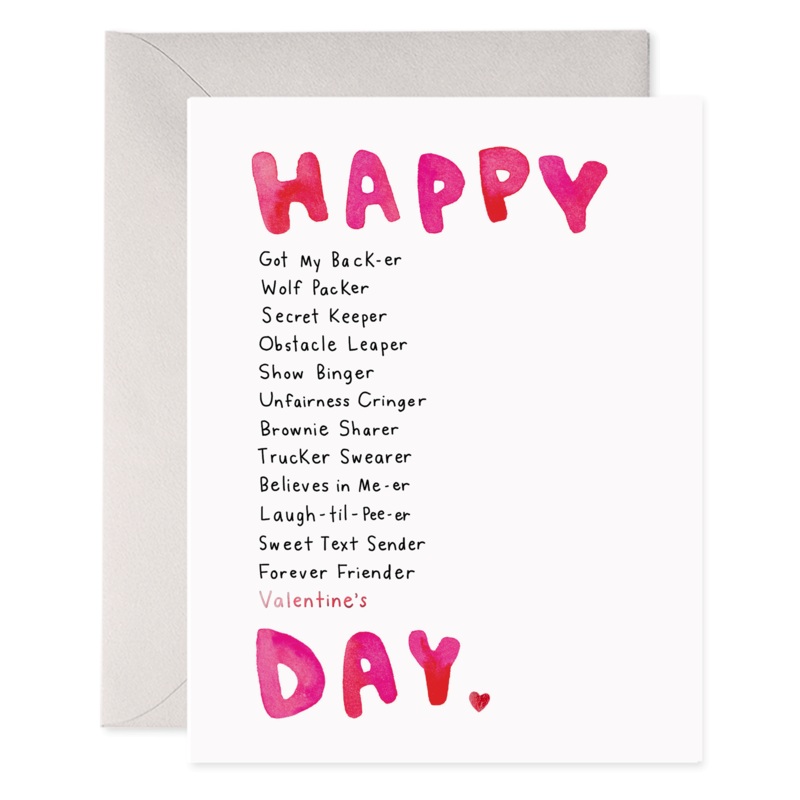 BFF Valentine | Valentine’s Day Card Galentine Greeting Card