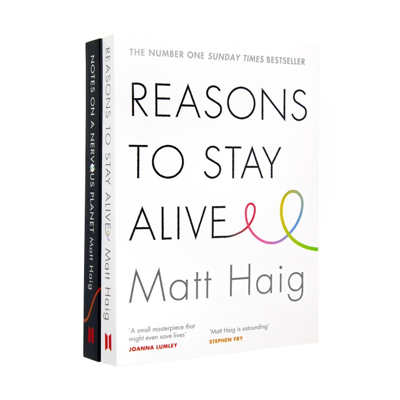 Reasons to Stay Alive & Notes on a Nervous Planet 2 Book Collection by Matt Haig| Mental Health, Self-Help, Anxiety,Resilience & Well-Being