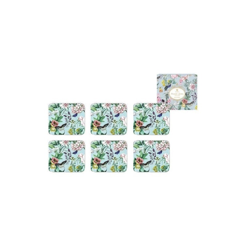 ROMANTIC GARDEN 6PK COASTER