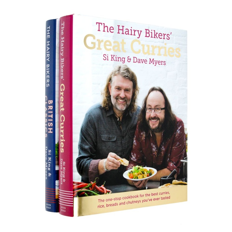 The Hairy Bikers’ Great Curries & The Hairy Bikers’ British Classics By Si King & Dave Myers 2 Books Collection Set