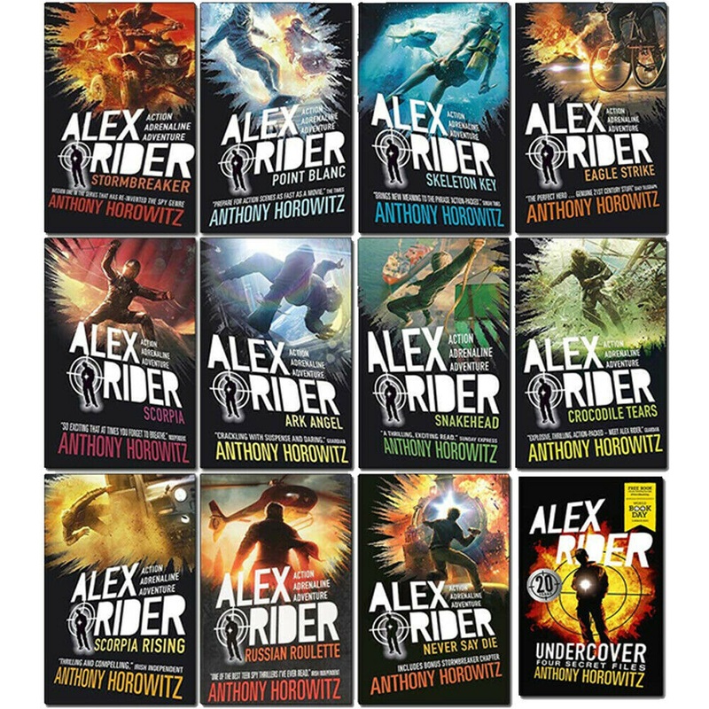 Alex Rider 12 Books Collection Set by Anthony Horowitz  World Book Day Undercover Edition! Thrilling Adventures for Young Spy Fans!