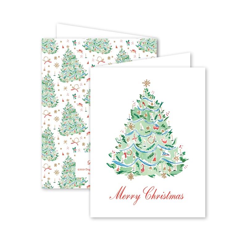Camelot Christmas Tree Card – Set of 8 Boxed Set of 8 Cards