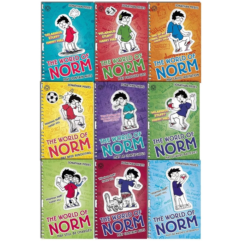 The World Of Norm Series 1 To 3 – 9 Books Collection Pack Set By Jonathan Meres (May Contain Nuts, May Cause Irritation, May Produce Gas, May Require Batteries, May Be Contagious, May Need Rebooting, Must Be Washed Separately & MORE!)