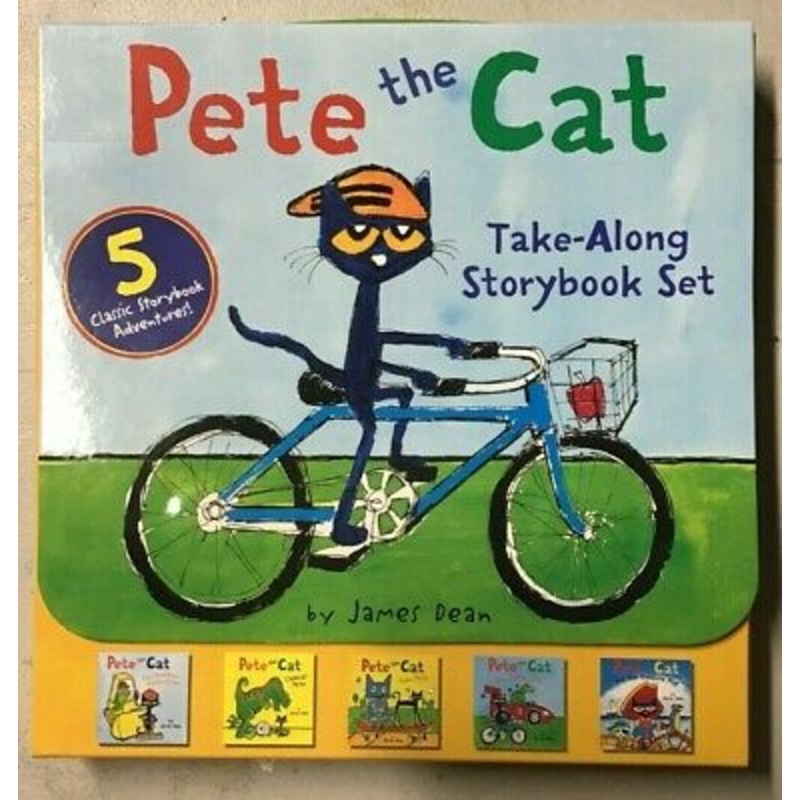 Pete the Cat Take-Along Storybook Set: 5-Book 8×8 Set