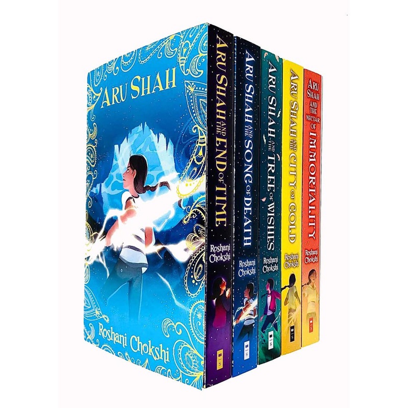 Aru Shah Series Books 1 – 5 Collection by Roshani Chokshi (End of Time, Song of Death, Tree of Wishes, City of Gold & Nectar of Immortality)
