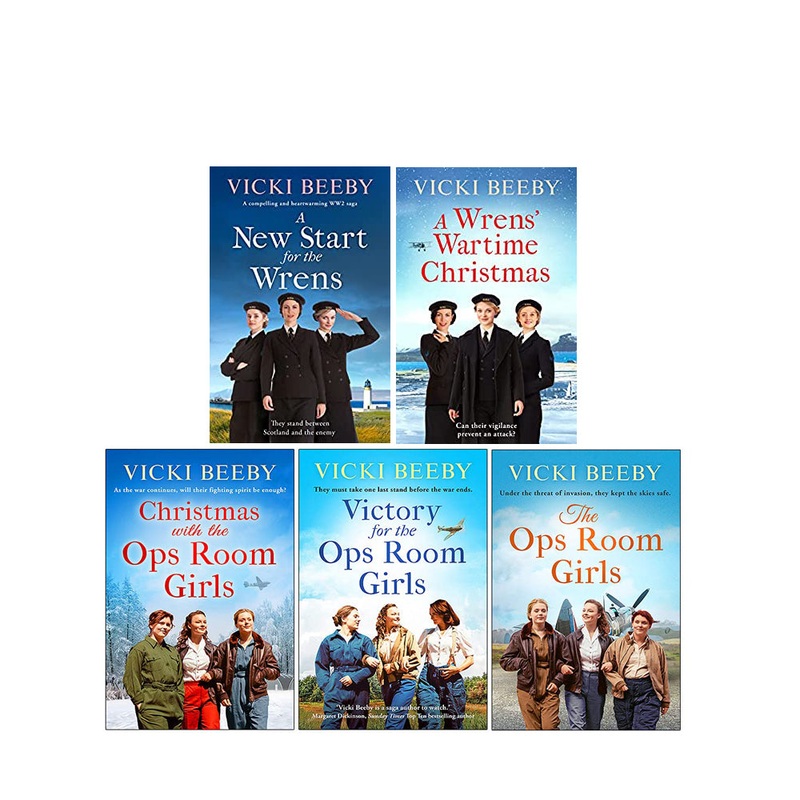 Vicki Beeby Collection 5 Books Collection Set (A Wrens Wartime Christmas, A New Start for the Wrens, Christmas with the Ops Room Girls, Victory for the Ops Room Girls & The 0ps Room Girls)
