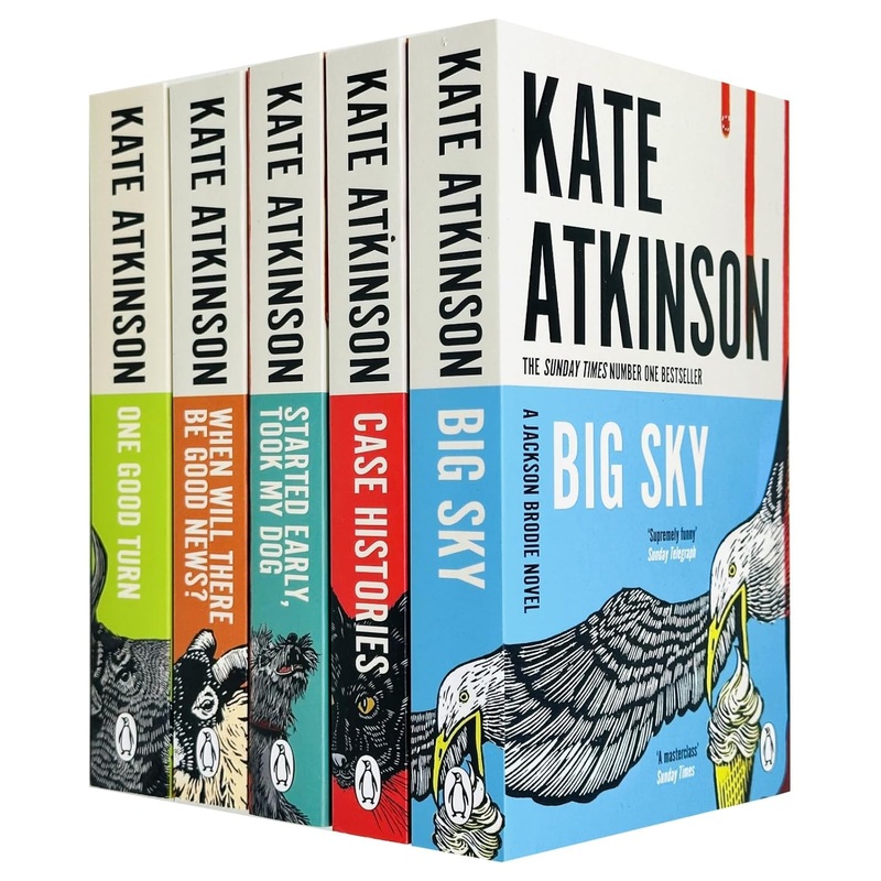 Kate Atkinson 5 Book Set Collection, A Jackson Brodie Novel, Started Early, Took My Dog…