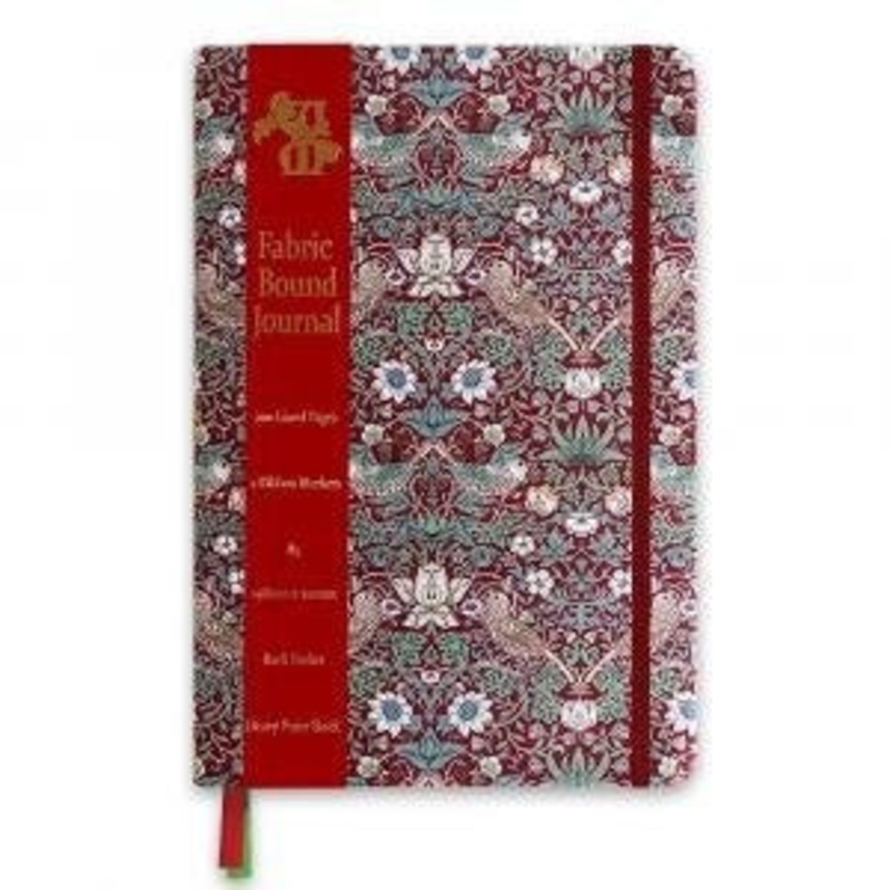 JOURNAL A5 STRAWBERRY THIEF RED LINED