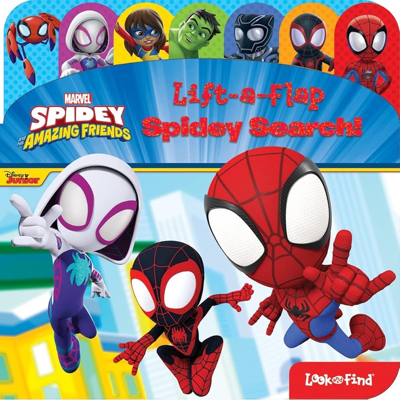 Marvel Spidey and his Amazing Friends – Lift-a-Flap Spidey Search! Look and Find Activity Book – PI Kids