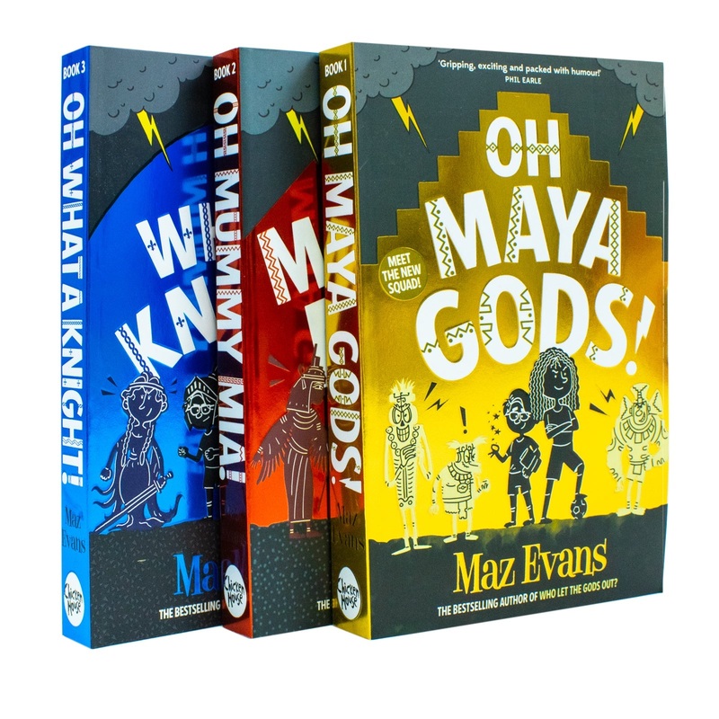 The Gods Squad Collection by Maz Evans | Children’s Fiction Book Set with Adventure, Humor, Fantasy, Gods & Knights | Fun Series for Young Readers