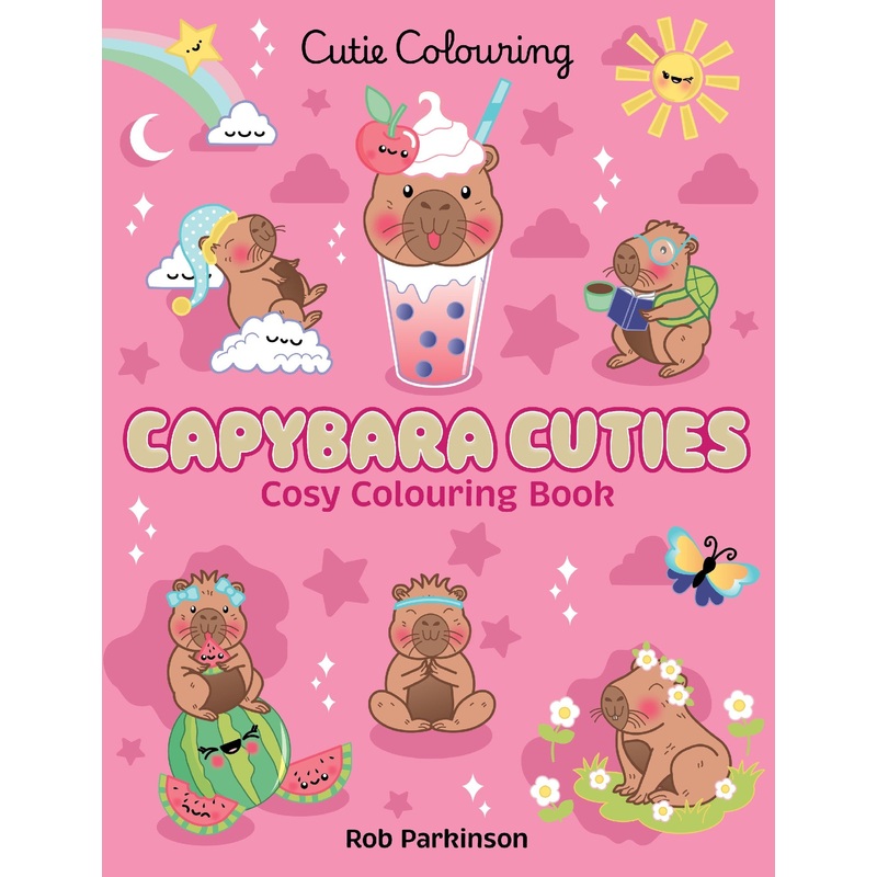 Capybara Cuties (cutie Colouring #2)