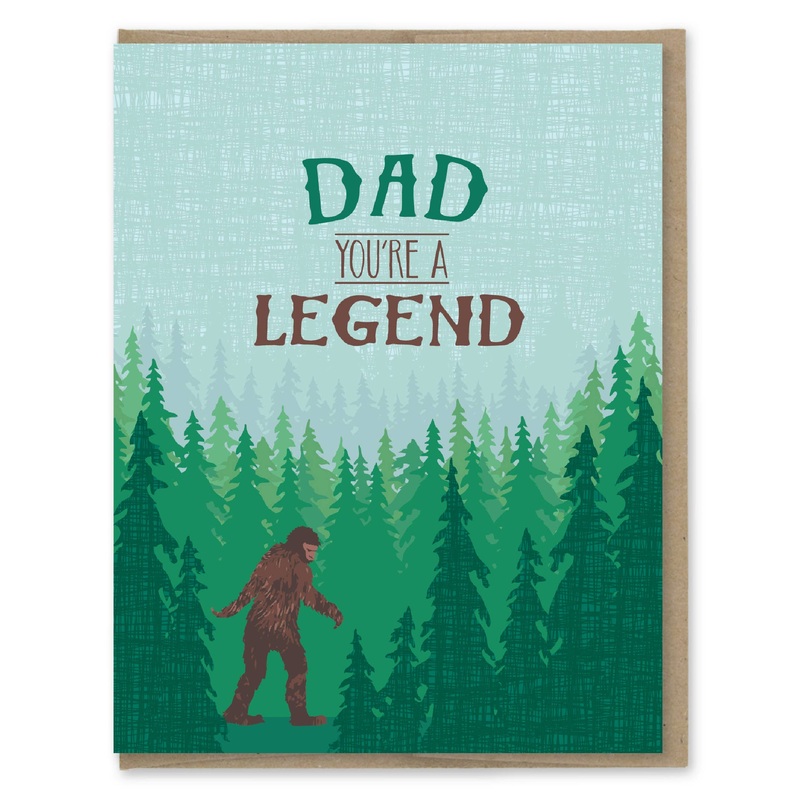 Modern Printed Matter – Sasquatch Legend Dad Card