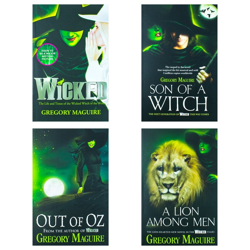 Wicked Years Glinda Series 4 Book Collection by Gregory Maguire  Wicked,Son of a Witch, A Lion Among Men & Out of Oz | Wizard of Oz Fantasy Books Set