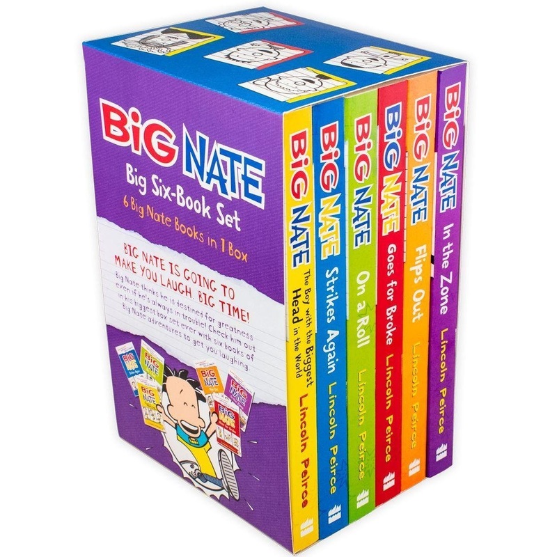 Big Nate Series 6 Books Box Collection Set Pack By Lincoln Peirce