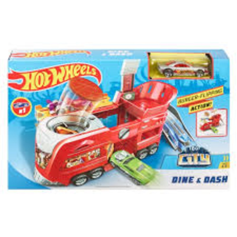 Hot Wheels City Fold-Out Playset Dine & Dash