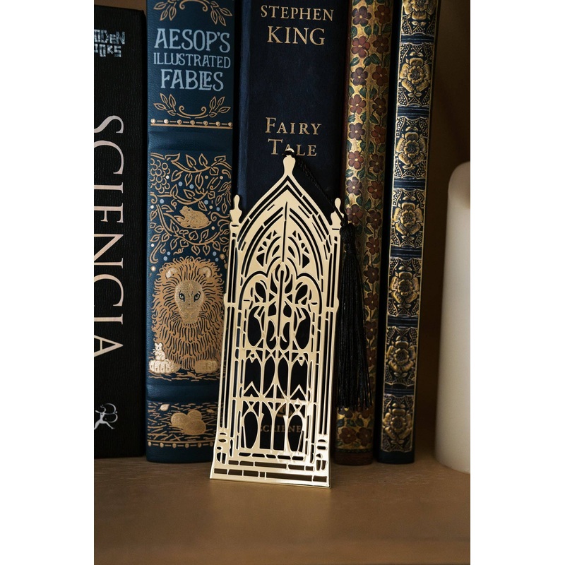 The Bookish Atelier – The Literary Portal Metal Bookmark