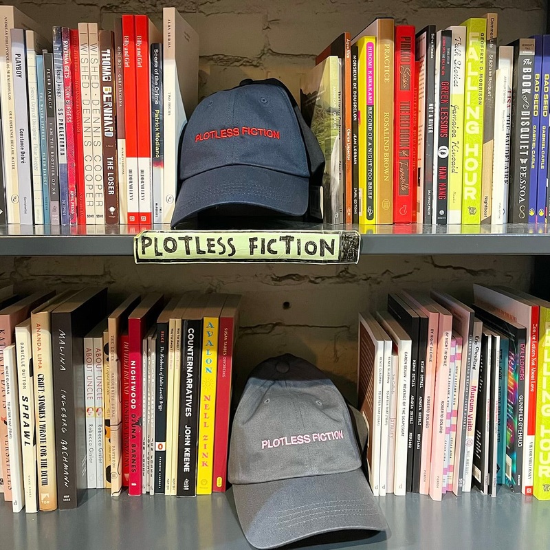 Plotless Fiction Hat NAVY + RED