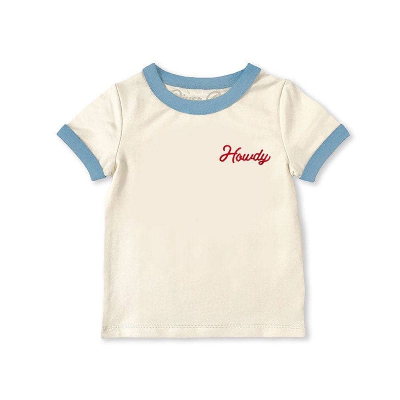River Road Clothing Company – Howdy (Youth) | Vintage Ringer: Beige / 2T