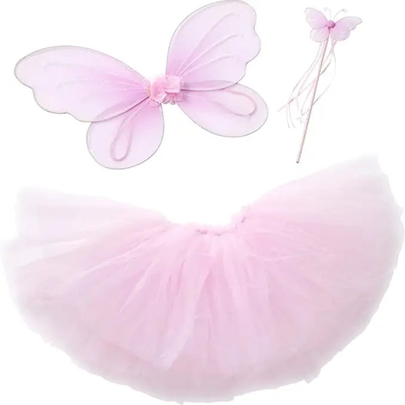 Butterfly Craze Light Pink Tutu Set, Medium