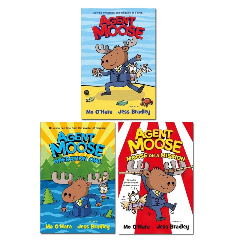 Agent Moose Collection 3 Books Set By Mo O’Hara (Agent Moose, Operation Owl & Moose on a Mission)