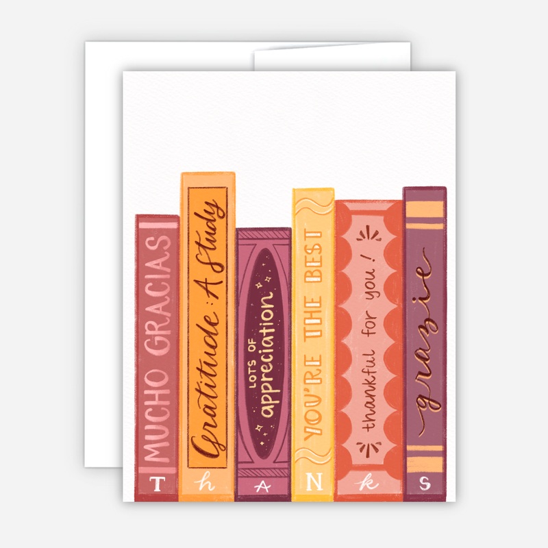 Greeting Card – Thanks Book Title Card