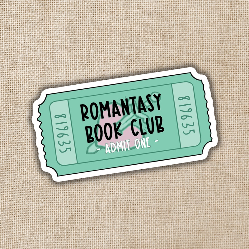 Wildly Enough – Romantasy Book Club Ticket Sticker
