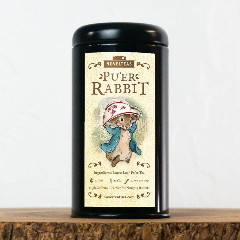 Pu’er Rabbit – Loose Tea Tin Black