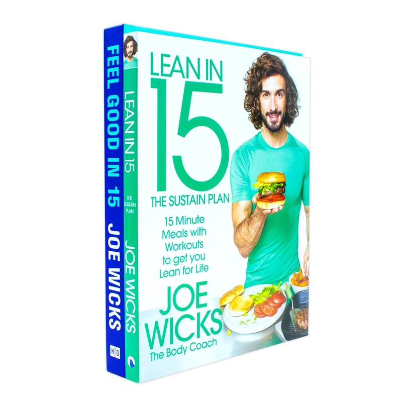 Lean in 15 The Sustain Plan and [Hardcover] Feel Good In 15 By Joe Wicks 2 Books Collection Set