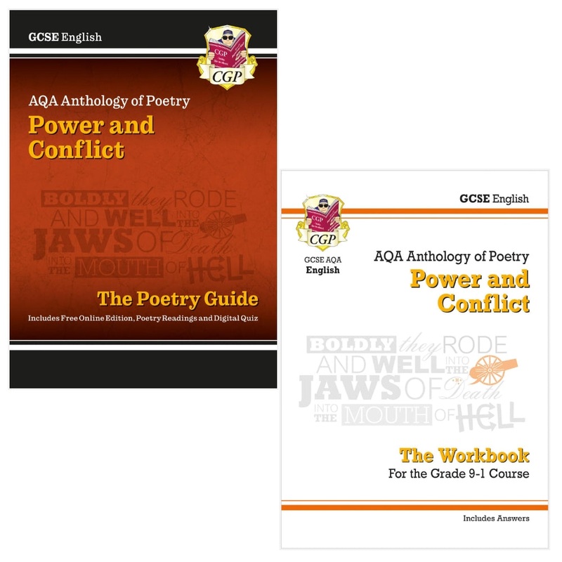 GCSE English AQA Anthology of Poetry – Power and Conflict 2 Book Pack (The Poetry Guide, The Workbook)