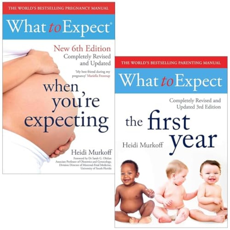 What to Expect 2 Books Collection Set by Heidi Murkoff (What to Expect When You’re Expecting and What To Expect The 1st Year)