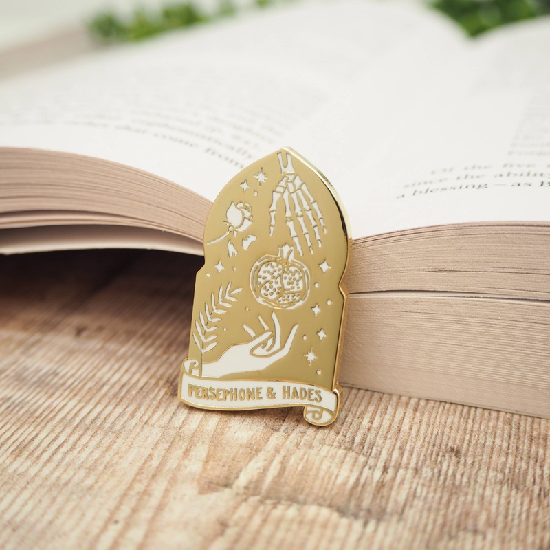 LiteraryEmporium – Persephone and Hades Enamel Pin – Greek Mythology Collection