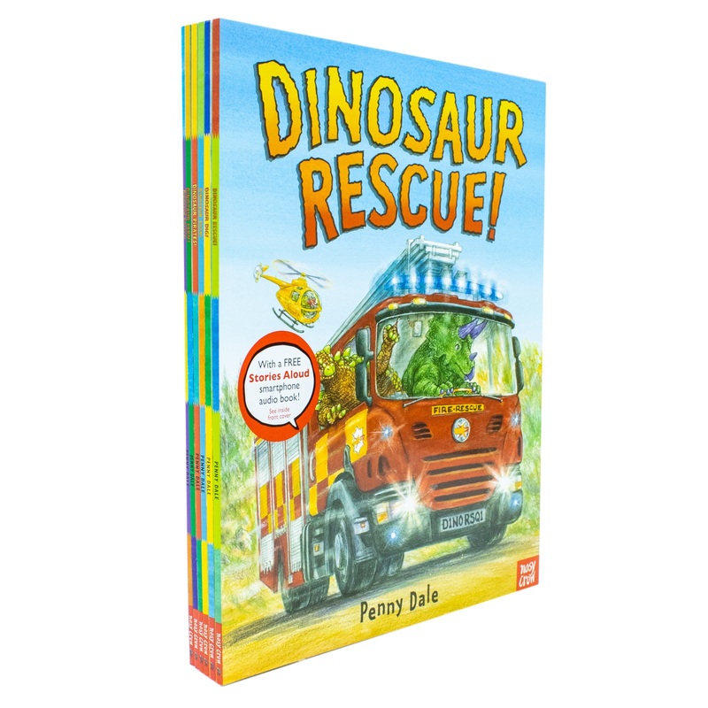 Penny Dale’s Dinosaurs Series 6 Books Set With a Free Stories Audio Book! (Dinosaur Dig!, Dinosaur Zoom!, Dinosaur Rocket!, Dinosaur Pirates!, Dinosaur Farm! & Dinosaur Rescue!)