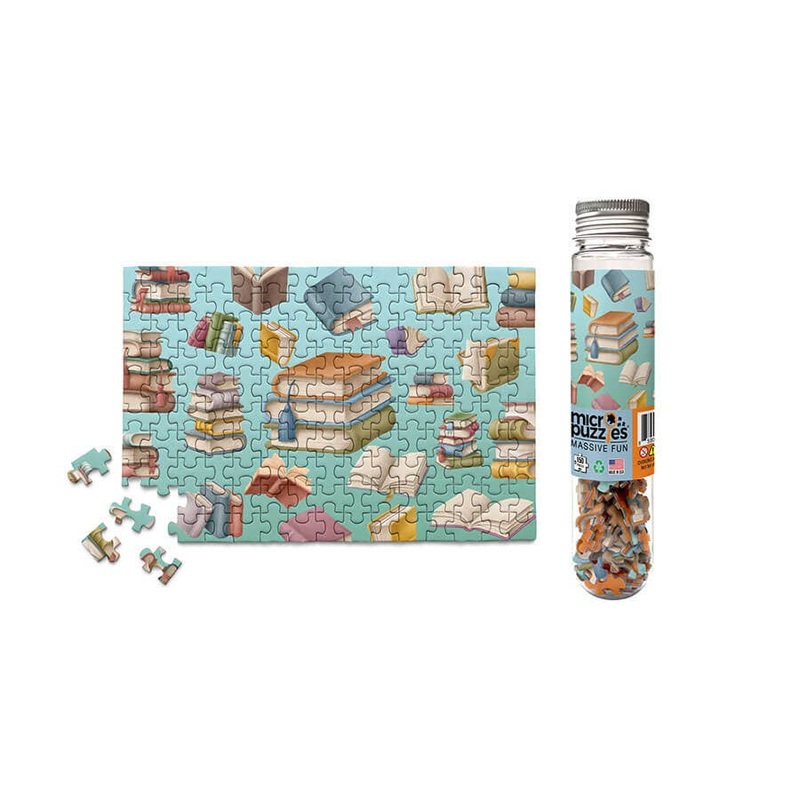 Book Collage Shop Store Collection mini jigsaw puzzles