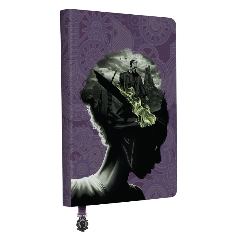 Universal Monsters: Bride of Frankenstein Journal+Charm