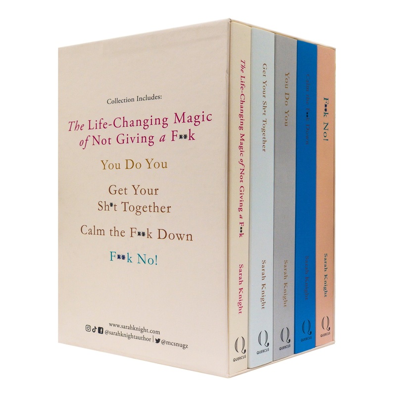 A No F*cks Given Guide Series Books 1 – 5 Collection Box Set by Sarah Knight (The Life-Changing Magic of Not Giving a F*ck, You Do You, Get Your Sh*t Together, Calm the F**k Down & F**K No!)