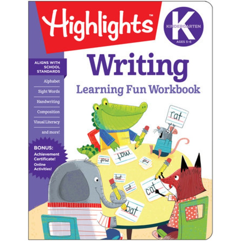 Kindergarten Writing Learning Fun Workbook