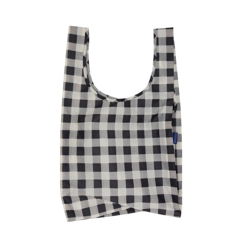 Standard Baggu: Black & White Big Check