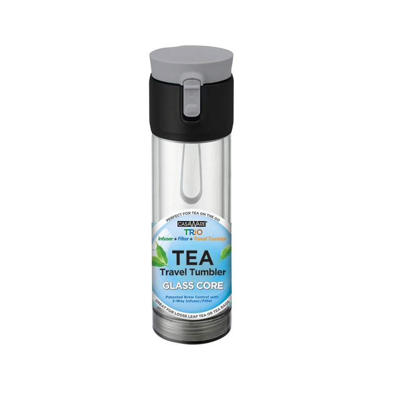 12oz Trio Clear Tea Travel Tumbler Grey