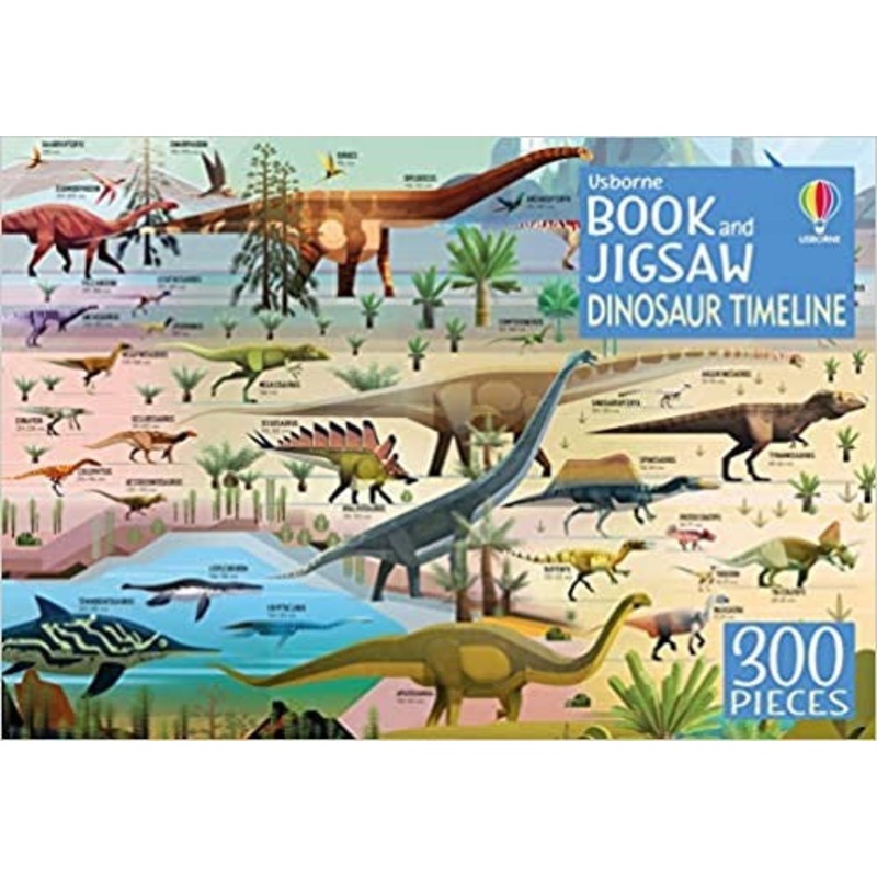 USBORNE DINOSAUR TIMELINE BOOK AND JIGSAW